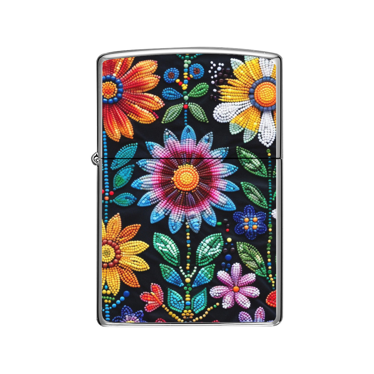 Summer Flower Beaded Lighter Case