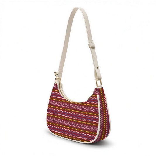 Métis Sash Print Crescent Shoulder Bag