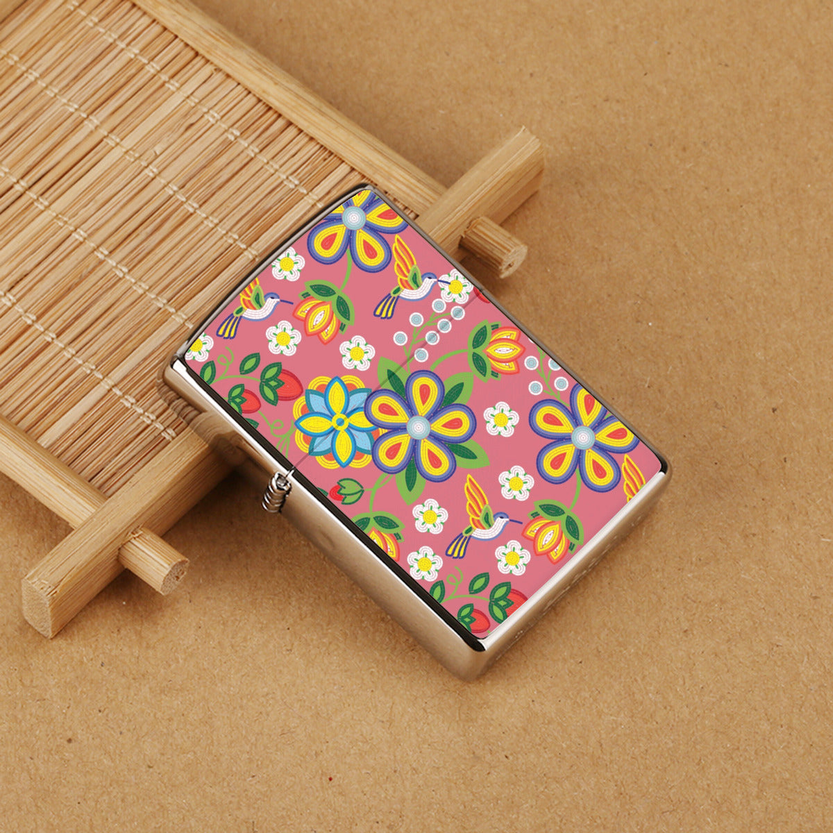 Métis Floral Beaded Lighter Case