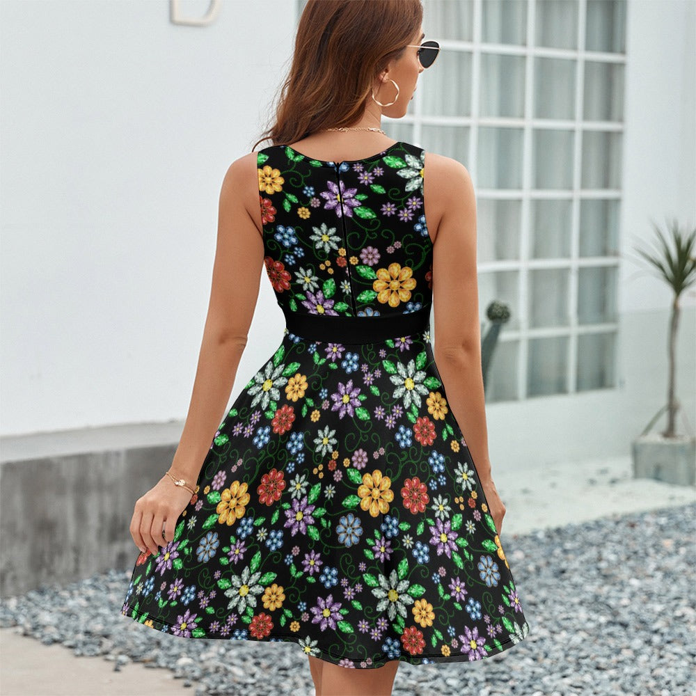 Prairie Garden V Neck Dress