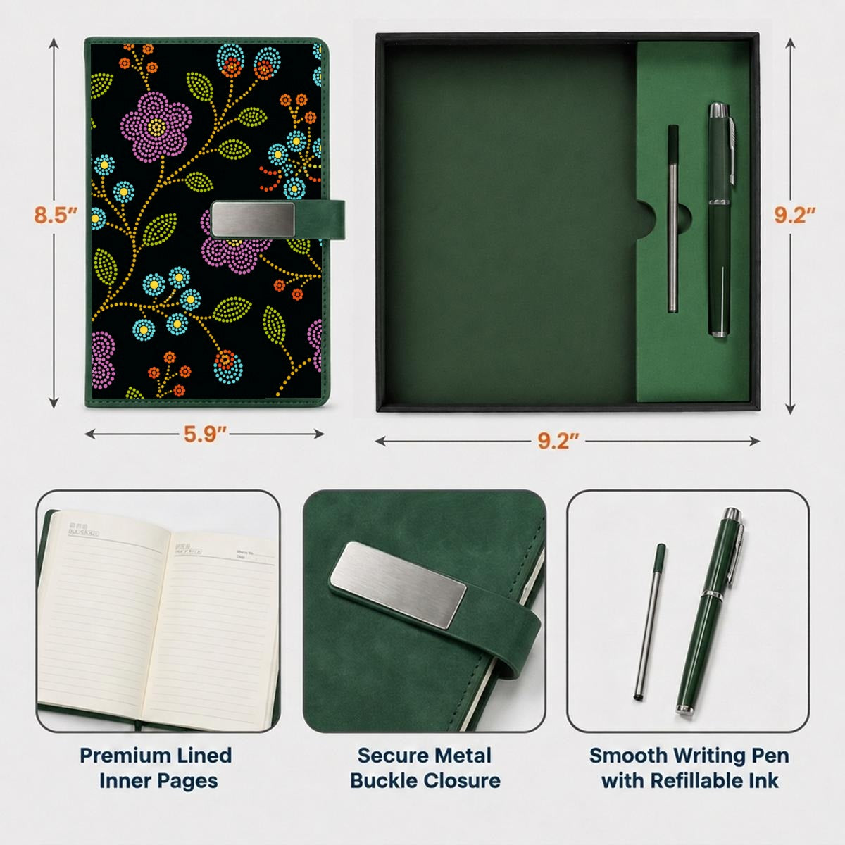 Prairie Bloom Notebook Set