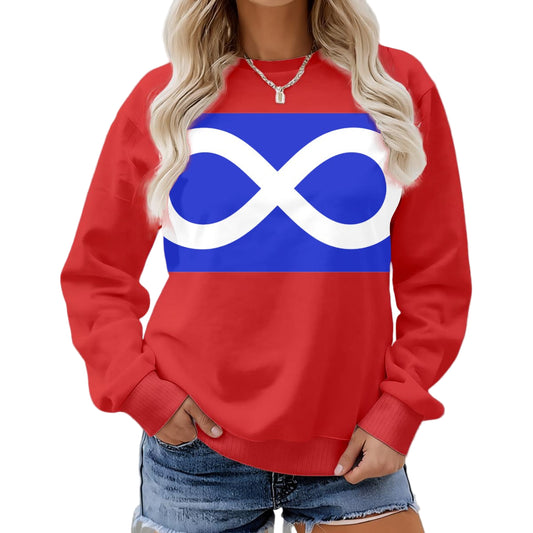 Métis Infinity Flag Fleece Crew Neck Sweatshirt