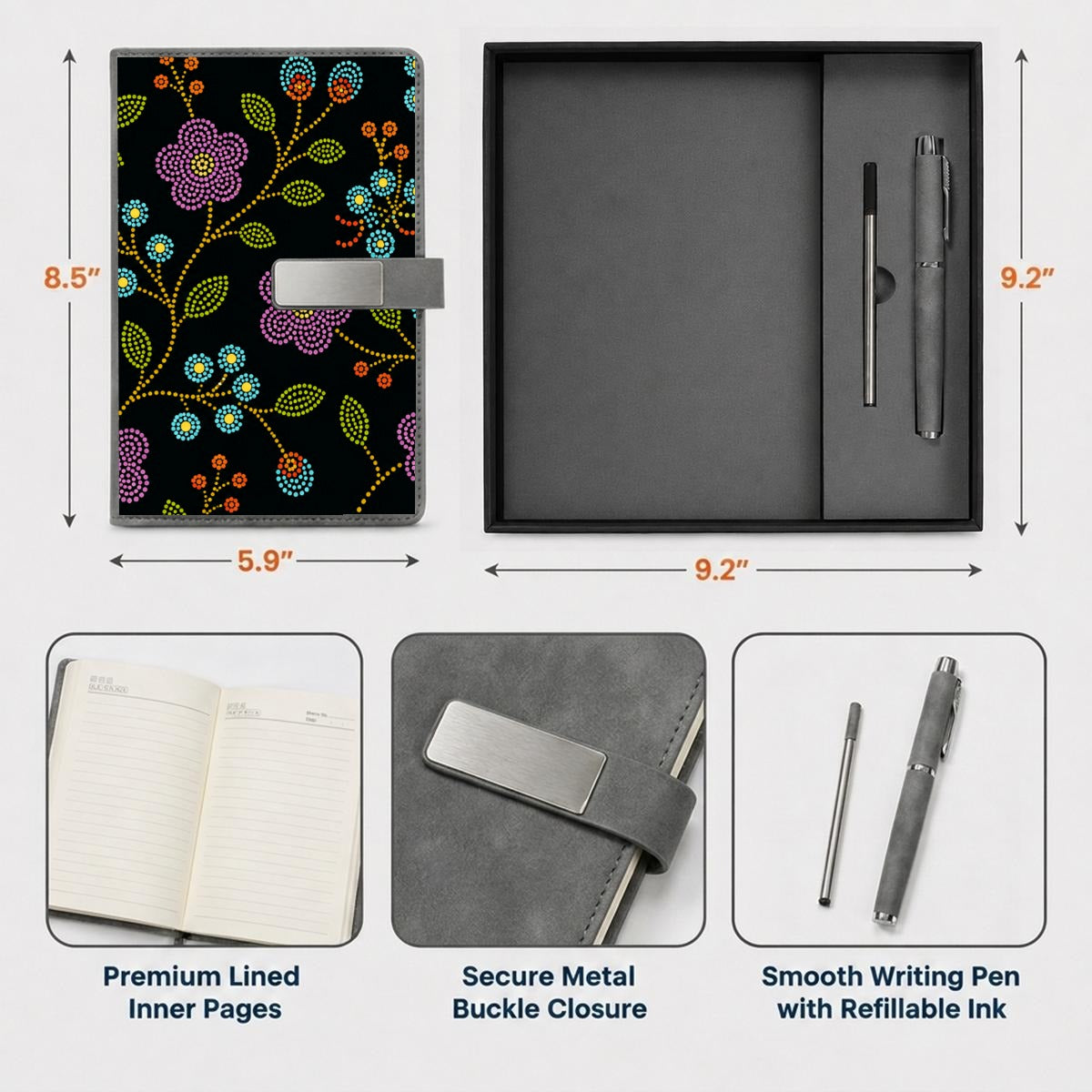 Prairie Bloom Notebook Set