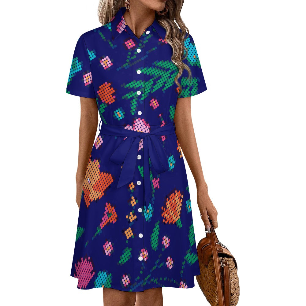Métis Dotted Floral Dress