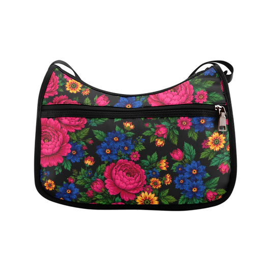 Midnight Kokum Floral Shoulder Bag