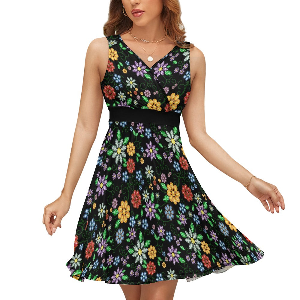 Prairie Garden V Neck Dress
