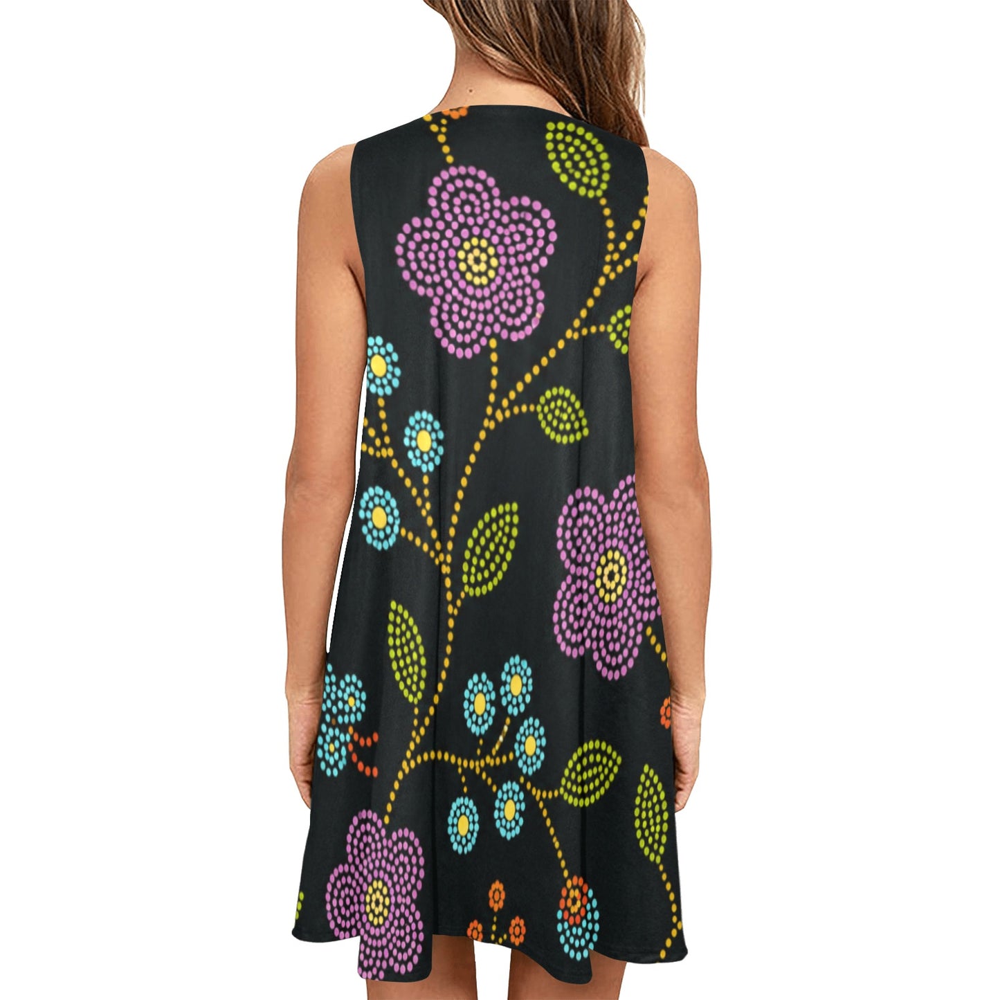 Prairie Bloom Sleeveless Pocket Dress