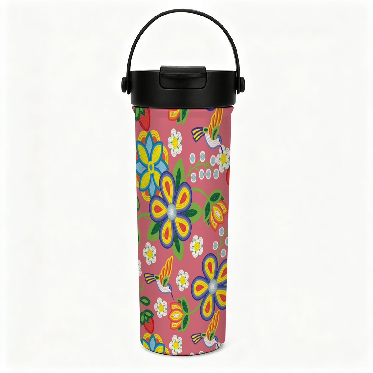 Blush Meadow Tea Infuser Tumbler – 20 oz