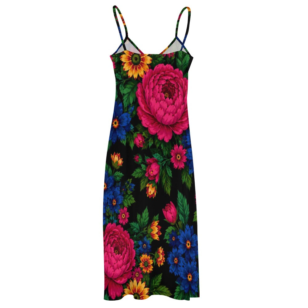 Midnight Kokum Floral Maxi Dress