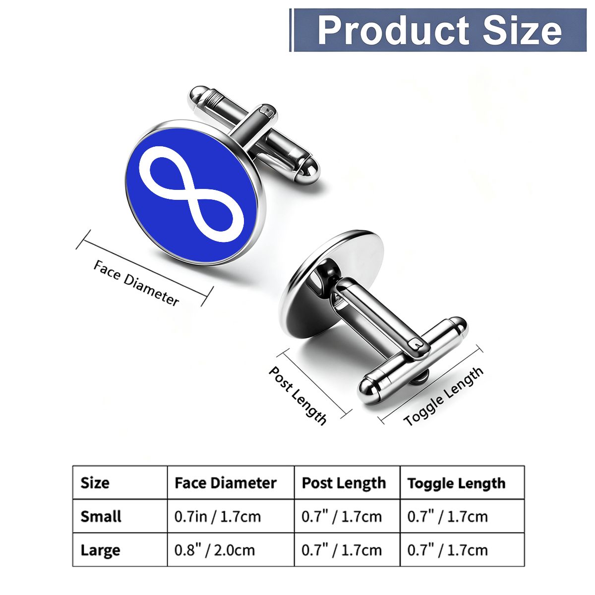 Métis Infinity Flag Cufflinks