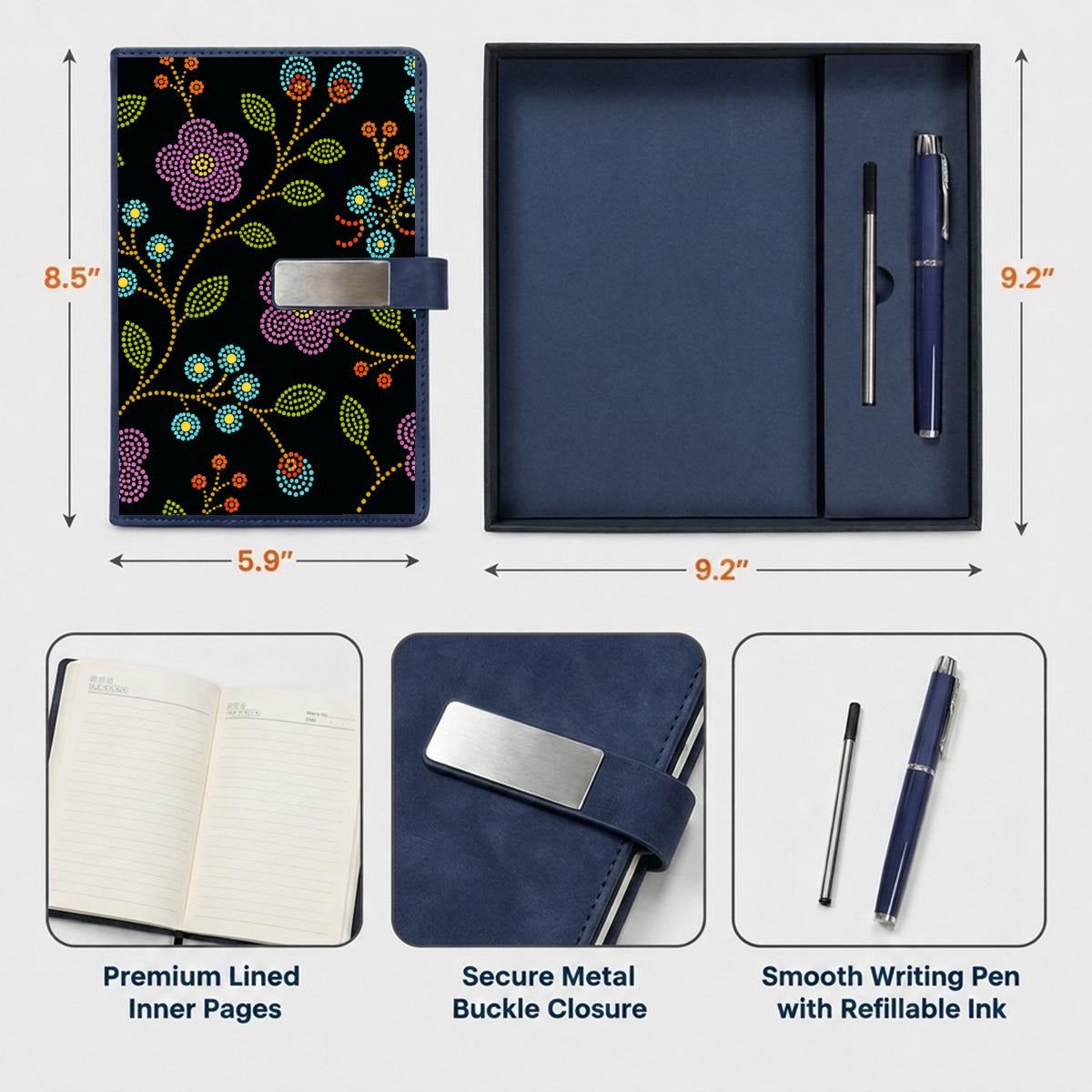 Prairie Bloom Notebook Set