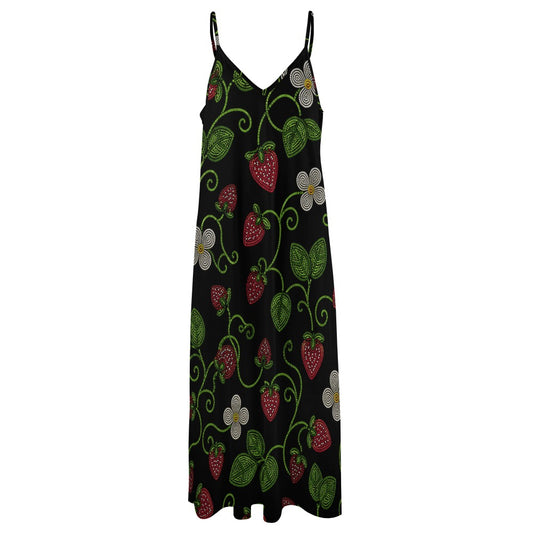 Wild Strawberry Maxi Dress