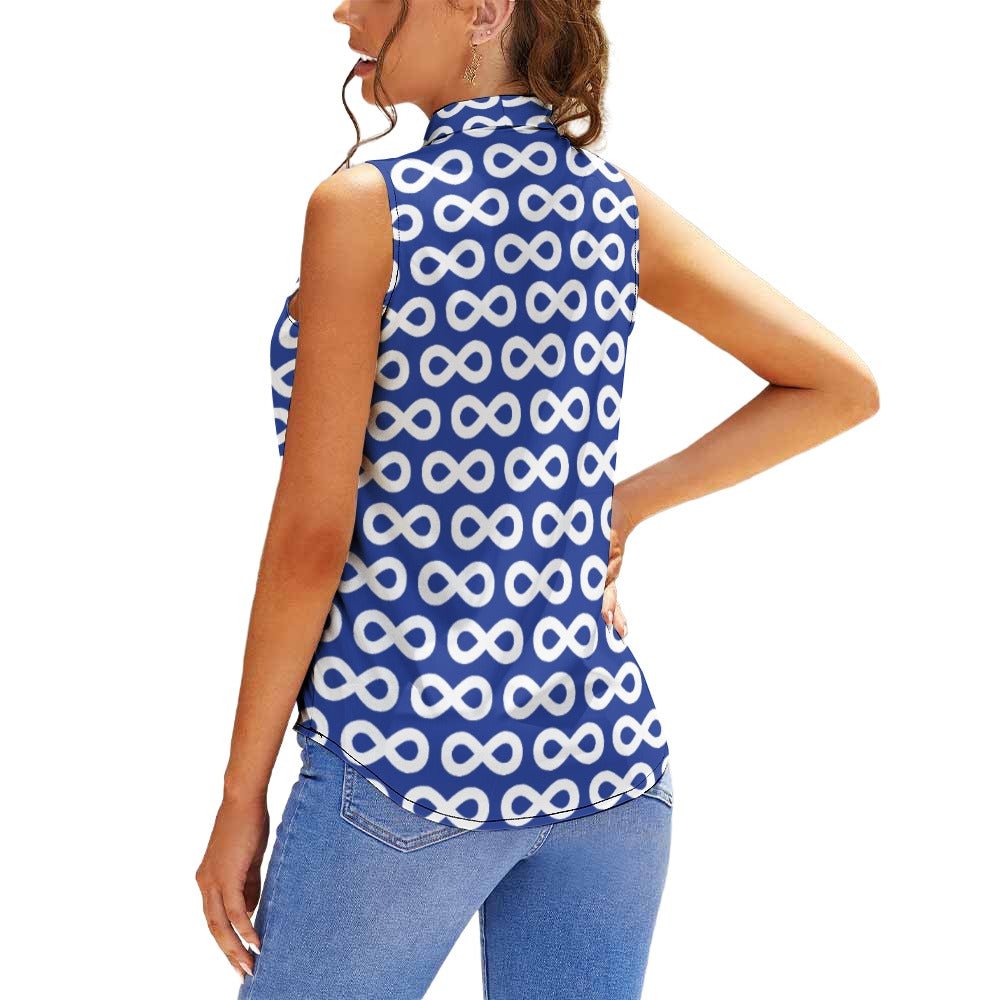 Métis Infinity Sleeveless Tie Front Top
