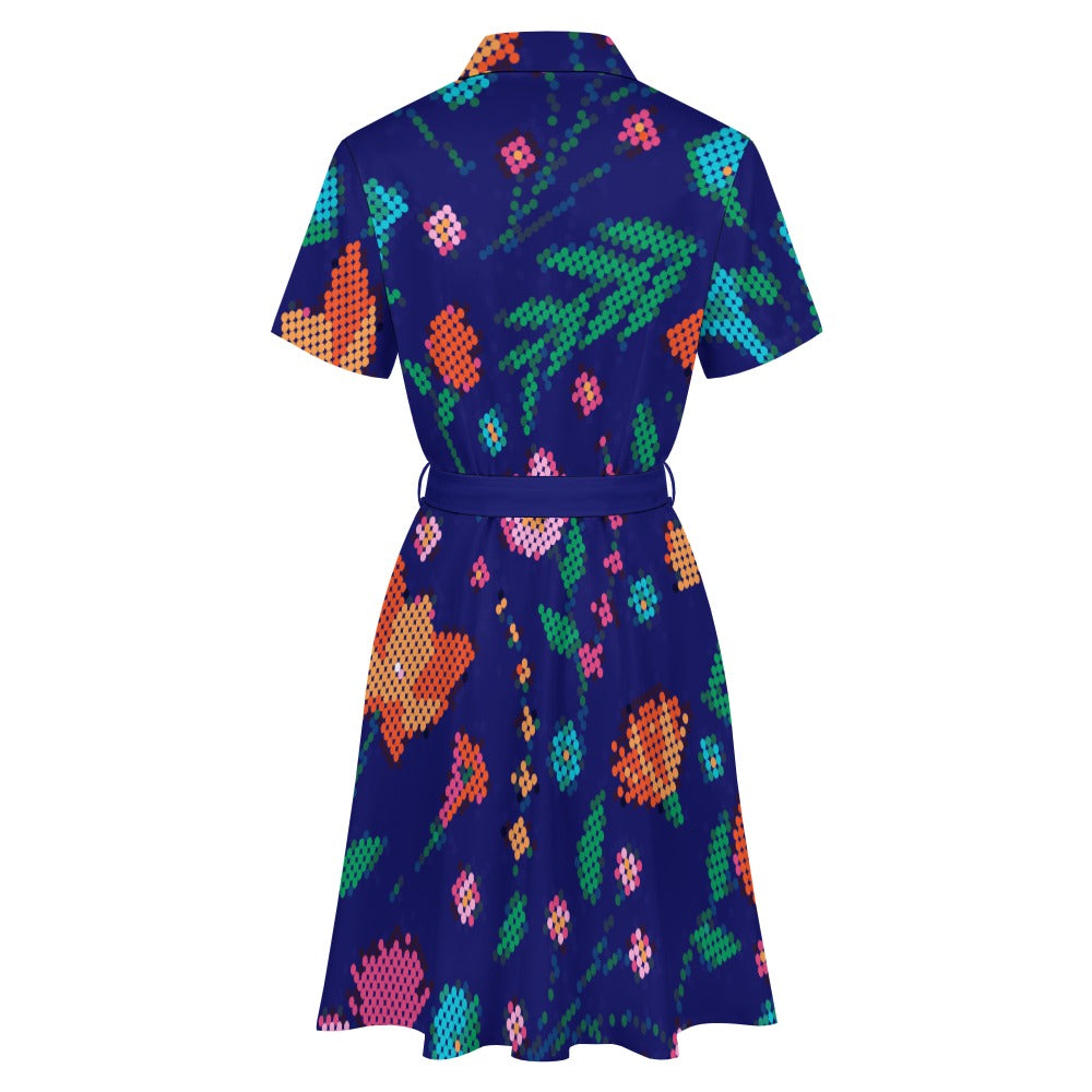 Métis Dotted Floral Dress
