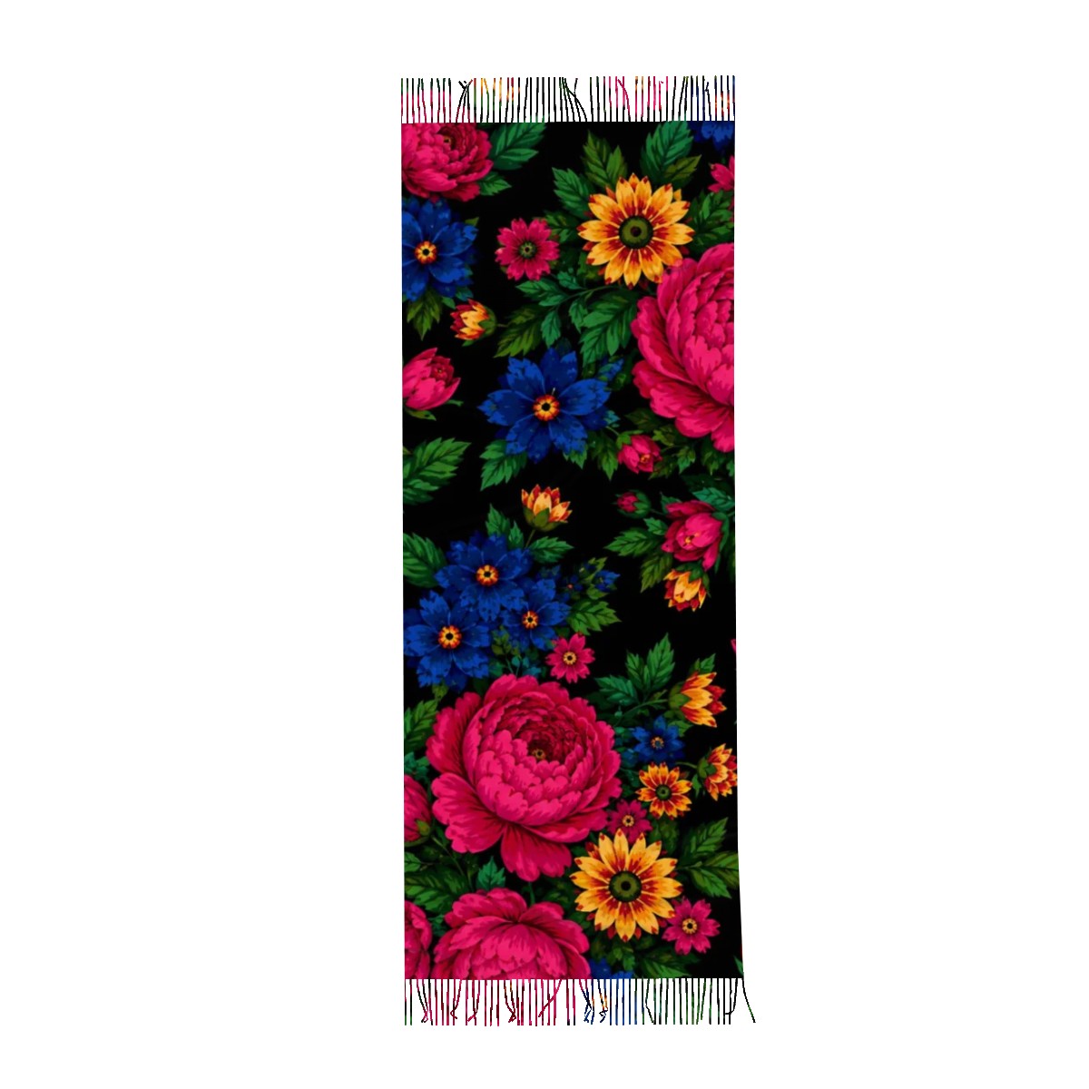 Midnight Kokum Floral Infinity Scarf