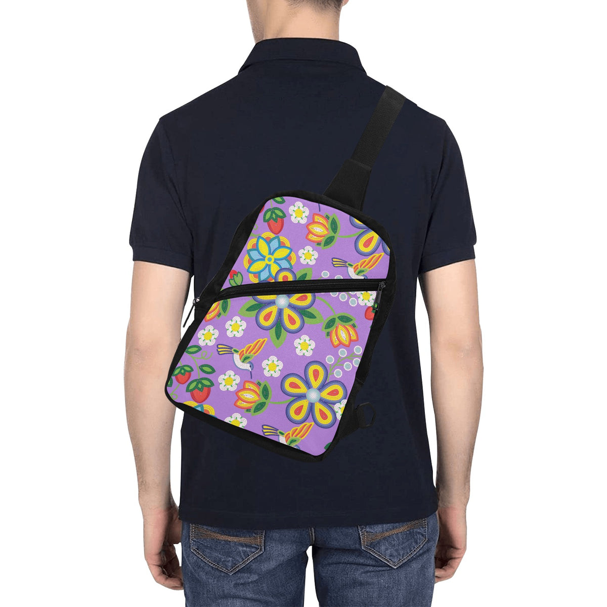 Lavender Meadow Adventure Sling Bag