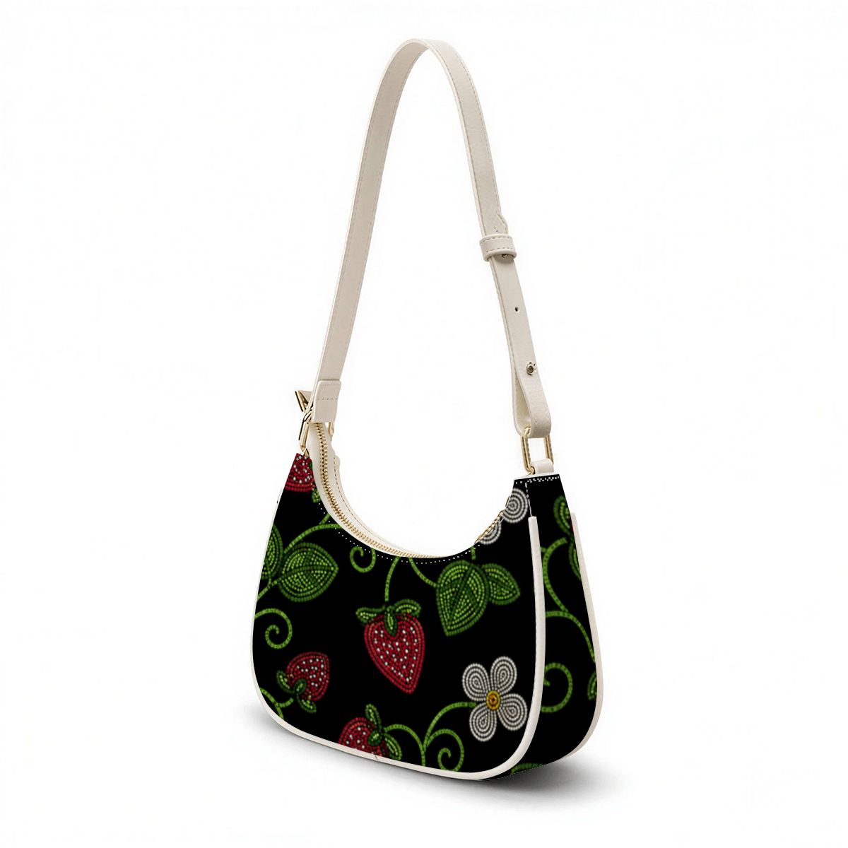 Wild Strawberry Crescent Shoulder Bag
