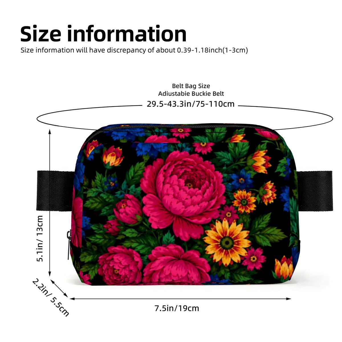 Midnight Kokum Floral Fanny Pack