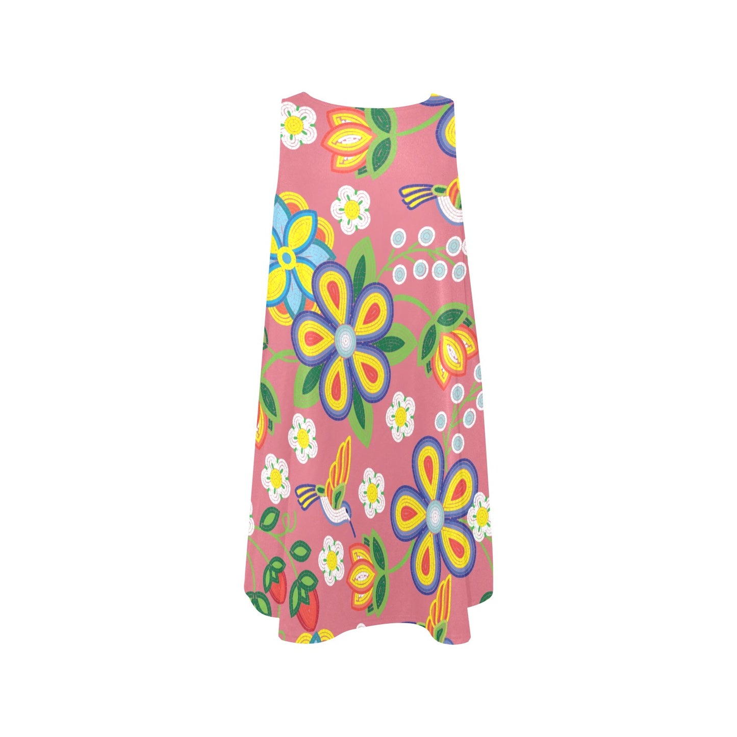 Blush Meadow Sleeveless Pocket Dress