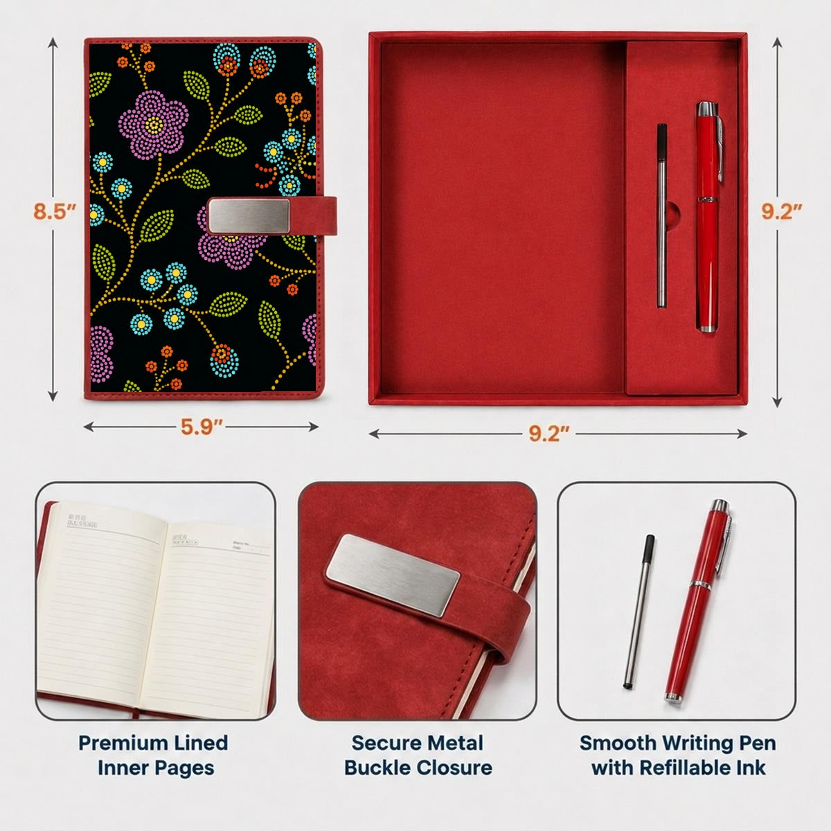 Prairie Bloom Notebook Set