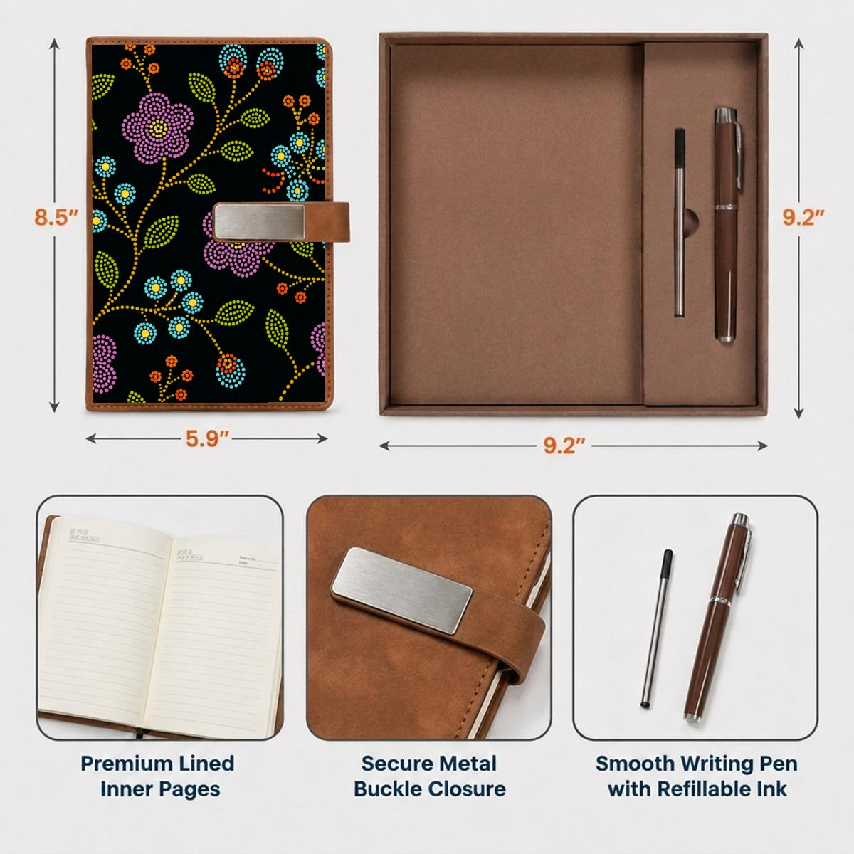 Prairie Bloom Notebook Set